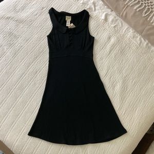 Anthropologie Viola NWT Black Cotton Dress Size Small